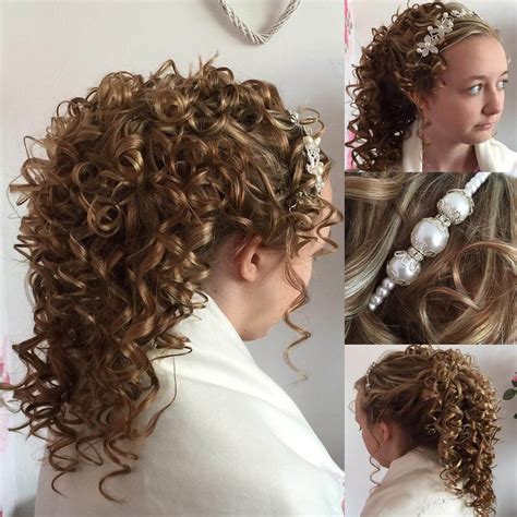 Girls with naturally curly hair are definitely encouraged to flaunt it and this wedding hairstyle is a great way to do so. 25+ Curly Wedding Hairstyle Ideas, Designs | Design Trends ...