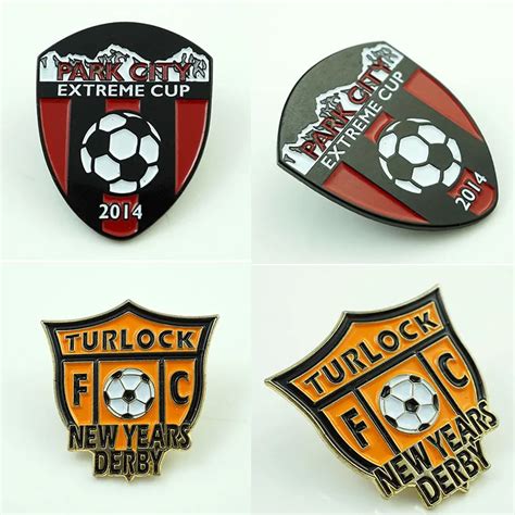 High Quality Football Club Sports Lapel Pins Badgesbulk Metal Soccer