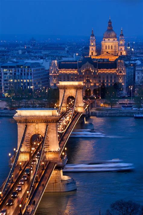 Budapest The Capital Of Hungary Crossed By The Danube River Stock Photo