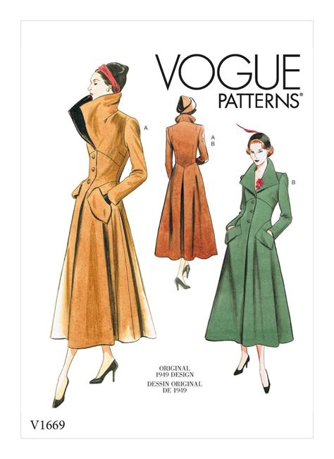 Vogue Sewing Pattern For Womens Jackets Vintage Style Jacket Etsy