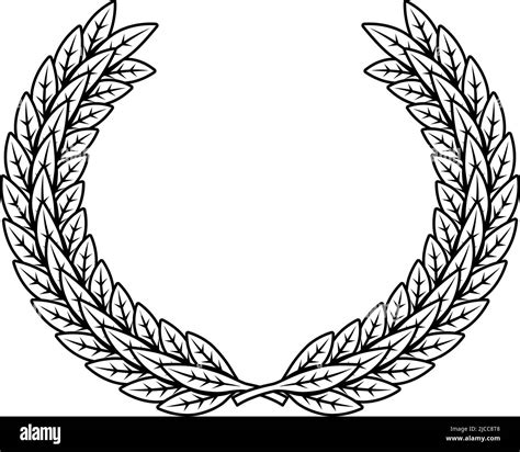 Illustration Of Laurel Wreath Design Element For Logo Label Sign
