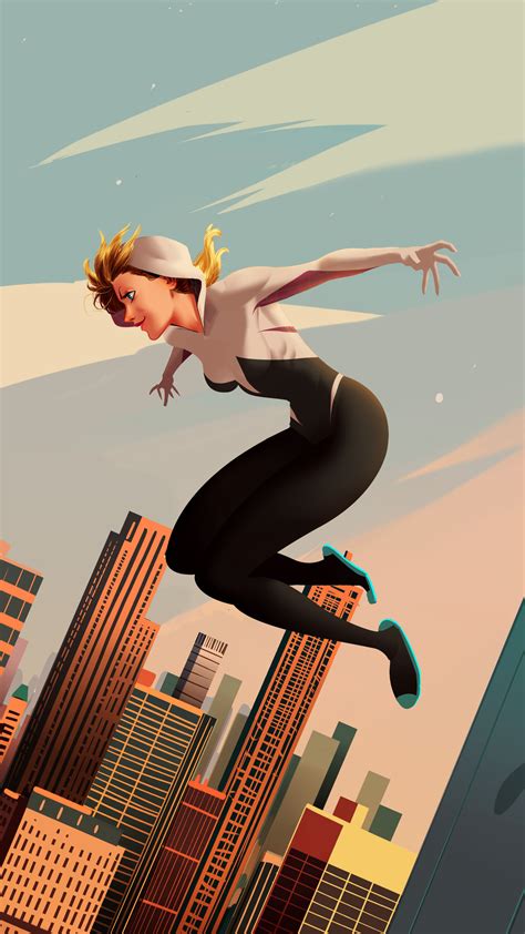 1080x1920 Hd Superheroes Artwork Gwen Stacy Digital Art Art