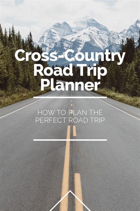 Cross Country Road Trip Planner In 2020 Road Trip Planner Road Trip