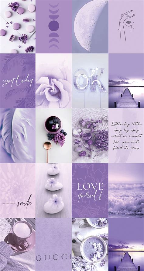 14 Aesthetic Wallpapers Collage Purple 2022