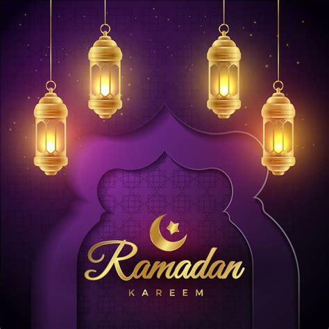 Realistic Ramadan Banners Free Vector