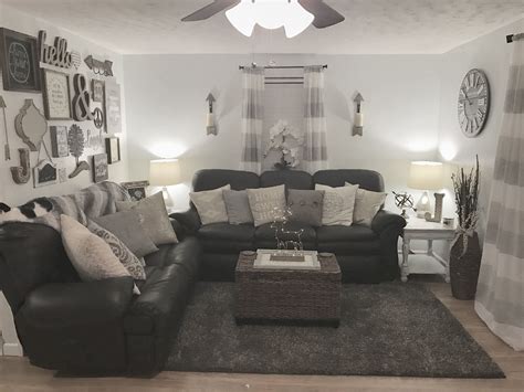 Rustic Glam Living Room Gray Hegregg