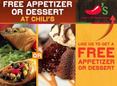 They have unique and extraordinary products available at a suitable price. Free appetizer coupons for Chili's and On The Border ...