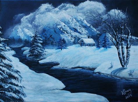Winter Wonderland Painting By Louise Gray Creative Expressions Of Art