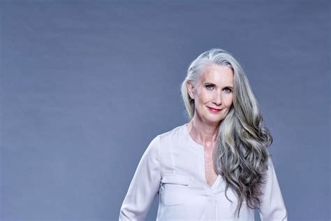 Nicola Griffin Beauty Women Grey Hair Aging Gracefully