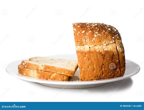 Loaf Of Sliced Bread On Plate Royalty Free Stock Photos Image 986938