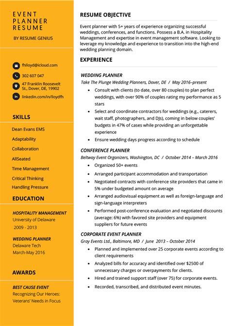 Cv template event jobs free. 7 Arts Resume Examples for Entertainment and Creative Jobs ...