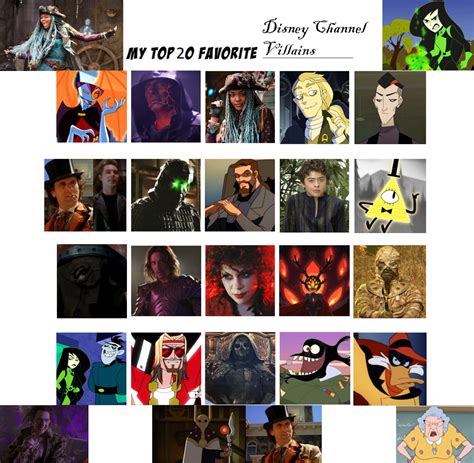 My Top 20 Favorite Disney Channel Villains By Jackskellington416 On