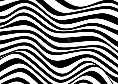 Psychedelic Lines Abstract Pattern Texture With Wavy Curves Stripes