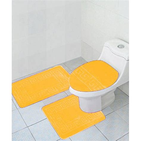 Yellow Elongated Toilet Seat Cover Velcromag
