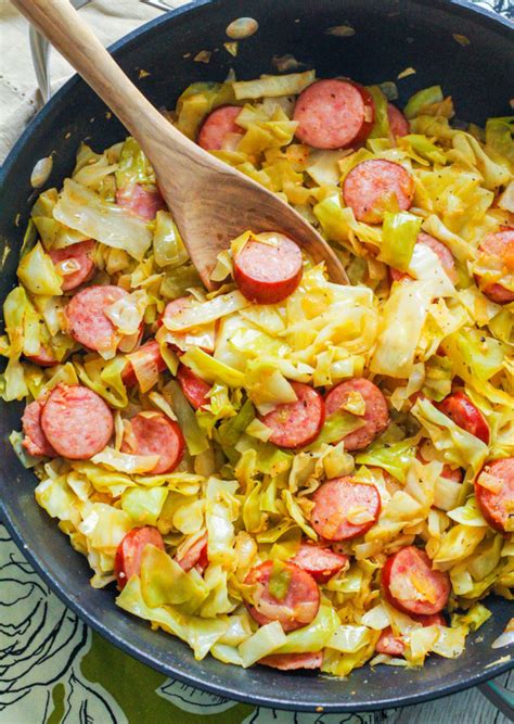 Cabbage And Turkey Kielbasa Skillet Zen And Spice