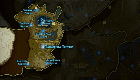 Shrine Map Zelda Breath Of The Wild Maps Catalog Online