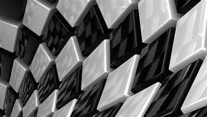 Cubes Cube Square Monochrome Pattern Texture Desktop