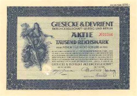 Duales studium giesecke+devrient currency technology gmbh münchen. HWPH AG - Muzeális értékpapírok - Giesecke & Devrient