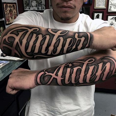 Fortunately, we have many unique tattoo font styles for men and women, such as calligraphy, cursive, and traditional styles. 79 Tremendous Script Tattoos Designs Inked With Classy ...