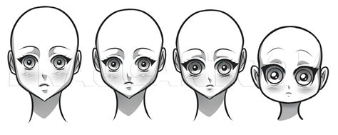 Drawing An Anime Girl Face Step By Step Drawing Guide By Dawn Dragoart