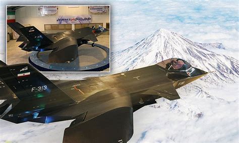 Fake Stealth Plane Irans Photoshopped Fighter Jet Spotted In The Air Daily Mail Online