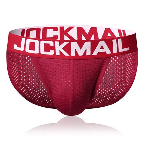 Jockmail Sexy Bikini Men Underwear Penis Gay Underwear Cuecas Slip Homme Jockstrap Mesh