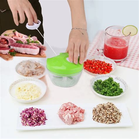 Manual Food Chopper Fruit Vegetable Garlic Shredder Multifunction Hand