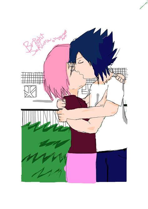 Sasusaku Kiss By Akarui Sakura On Deviantart