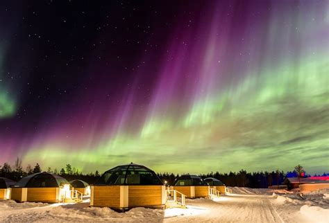 igloo under northern lights alaska shelly lighting