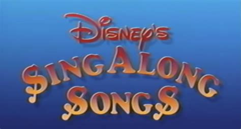 Video Bring Back The Nostalgia With Disney Sing Along Songs And