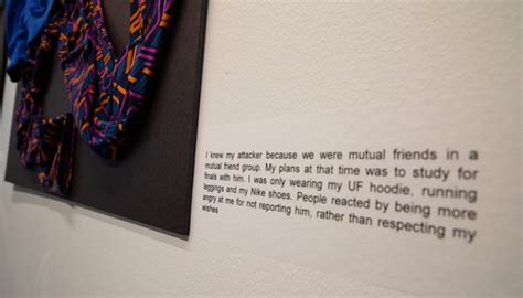 “what were you wearing” exhibit refutes idea that victims clothes provoke sexual violence