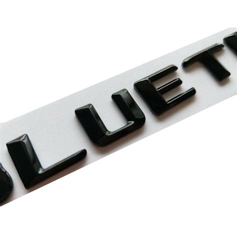 Gloss Black 3d Letters Bluetec Trunk Emblems Emblem Badges For Mercedes
