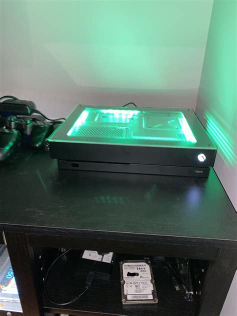 Custom Xbox One X With Green Leds Xboxone
