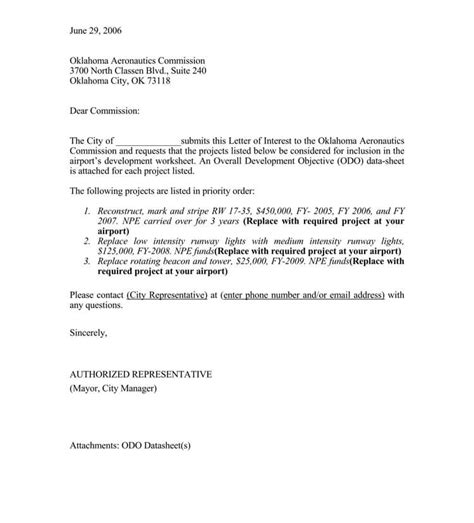 Expression Of Interest Letter Template Australia Collection