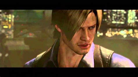 Resident Evil Leon Campaign Chapter Cutscene Leon And Chris Conversation YouTube