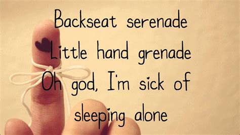 Check spelling or type a new query. All Time Low - Backseat Serenade LYRICS - YouTube