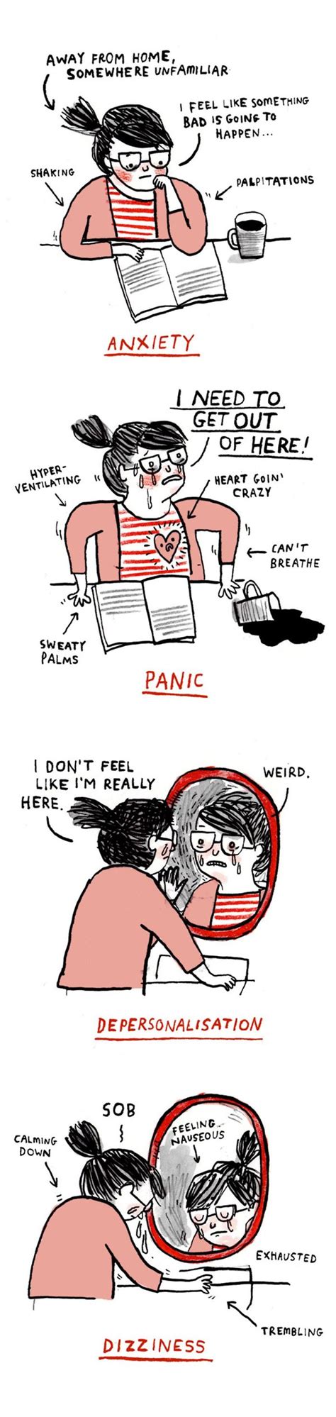 Artist Illustrates Her Life With Anxiety And Depression In Hilarious