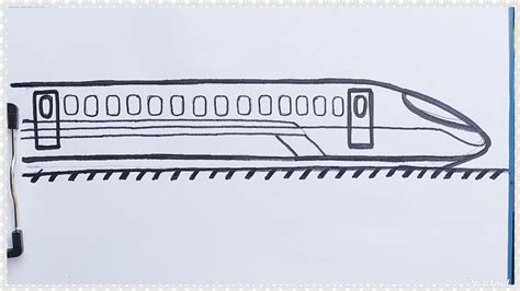 Cara Mudah Menggambar Kereta Api Shinkansen Gampang Untuk Pemula