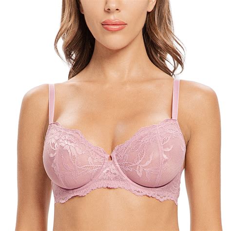 Wingslove Women S Sexy Lace Bra Embroidered Sheer Sexy Bra Non Padded