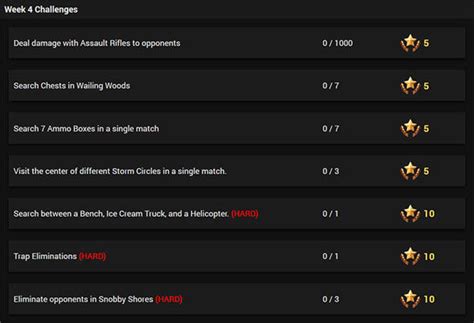 You can see a full list with all cosmetics release in this season here. Fortnite week 4 challenges LIVE - New season 4 Battle Pass ...