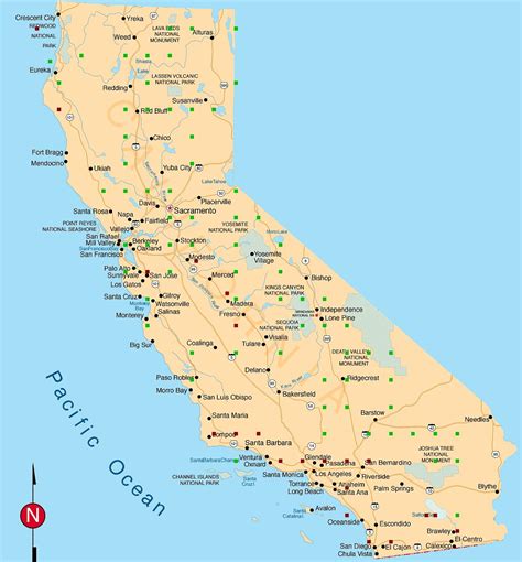 Map Of California Free Large Images