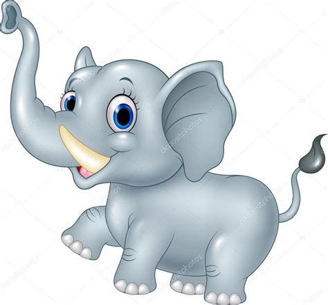 Imagenes De Elefantes Animados Lindo Bebé Elefante De Dibujos