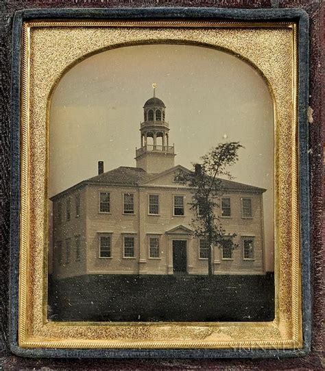 Sixth Plate Tinted Daguerreotype Of The Atkinson Academy Atkinson New