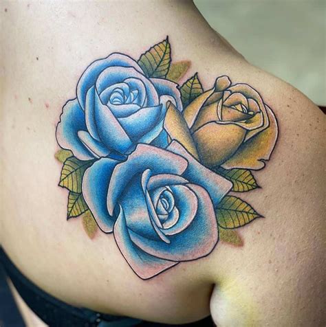 Top 81 Best Blue Rose Tattoo Ideas 2021 Inspiration Guide