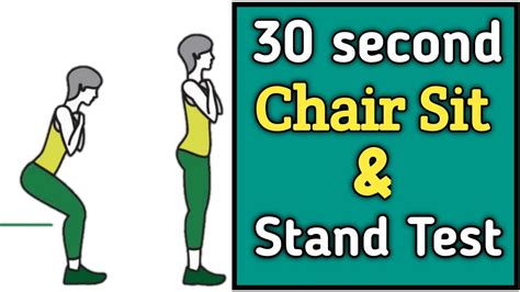 30 Second Chair Sit And Stand Test Chair Sit And Stand Test Youtube
