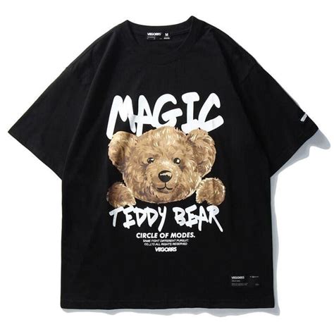 Bear Graphic Graphic Tees Streetwear Tshirt Bear T Shirt Retro