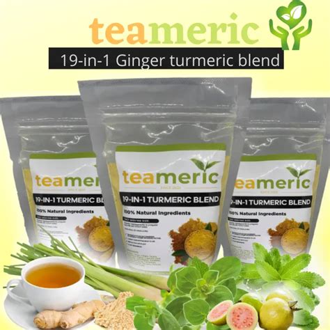 2Packs 19 In 1 GinGer Turmeric Herbs Tea Organic 100 Natural
