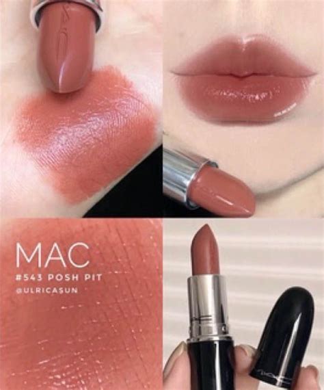 Mua Son Mac Lustreglass Lipstick 543 Posh Pit Màu Đỏ Cam Đất chính hãng