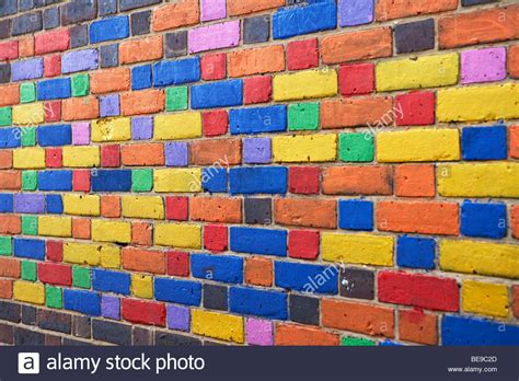 Multi Coloured Brick Wall Stock Photo Royalty Free Image 26022597 Alamy