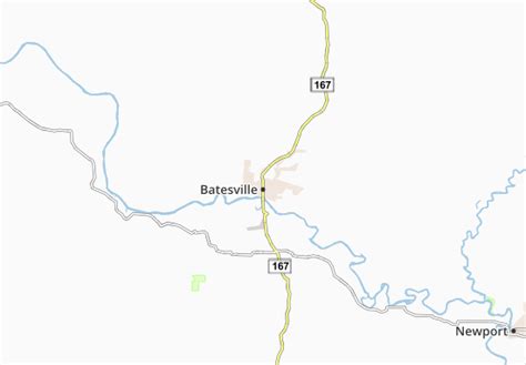 Mapa Michelin Batesville Plano Batesville Viamichelin